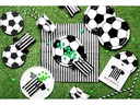 Partydeco Geschenkschachtel Fussballtrikot 6 Stück, Schwarz/Weiss
