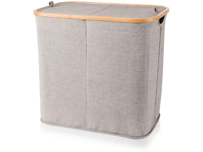 Möve Wäschekorb  Bamboo 89 l, Grau