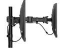 Ultradesk Tischhalterung Skeleton Double bis 16 kg – Schwarz matt