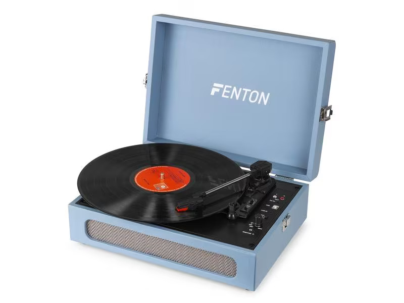 Fenton Plattenspieler mit Bluetooth RP118E Blau