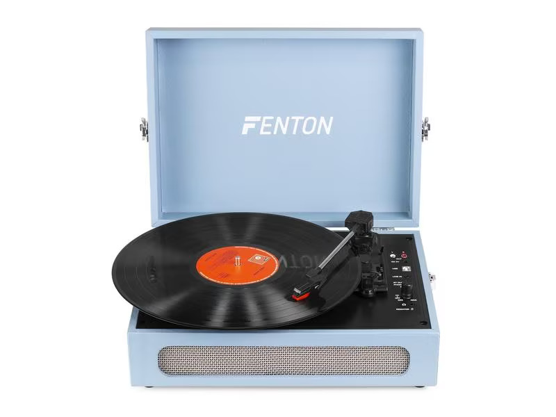 Fenton Plattenspieler mit Bluetooth RP118E Blau