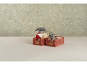 Schou Faltbox 25 x 16.5 x 10 cm, Rotbraun