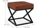 relaxdays Hocker Braun/Schwarz