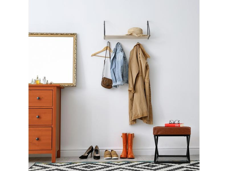 relaxdays Hocker Braun/Schwarz