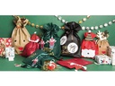 Rico Design Geschenktasche Weihnachtsmann 30 x 45 cm, Rot