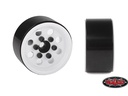 RC4WD Felgen Stamped Steel 1.0 Pro8 Beadlock Weiss, 4 Stück