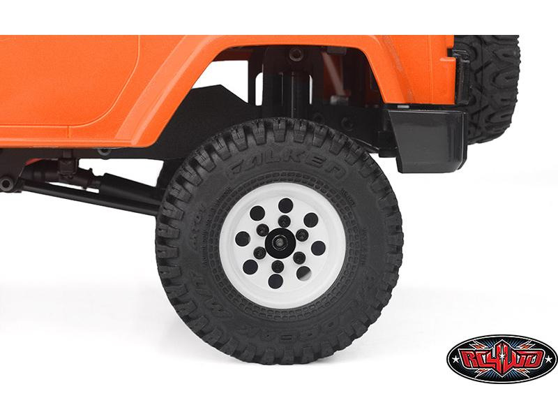RC4WD Felgen Stamped Steel 1.0 Pro8 Beadlock Weiss, 4 Stück