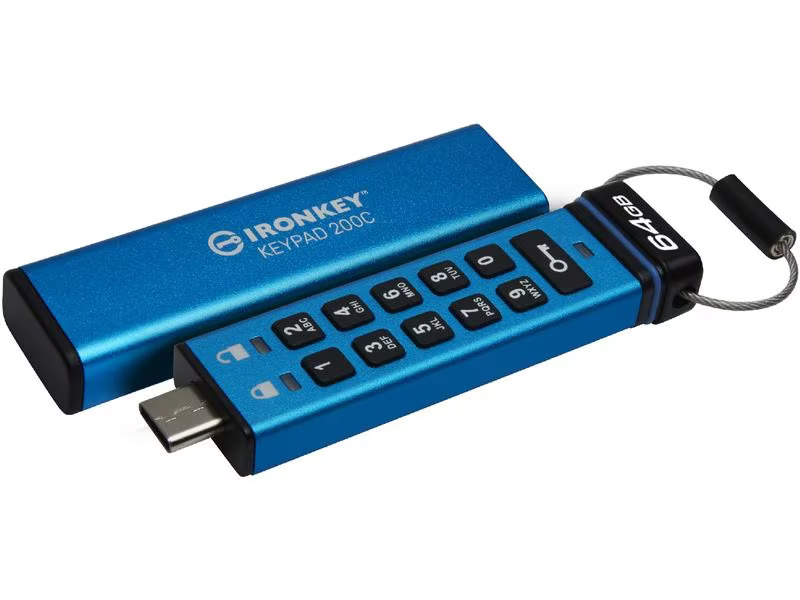 Kingston USB-Stick IronKey Keypad 200C 64 GB