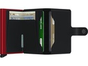SECRID Portemonnaie Miniwallet Matte Black/Red