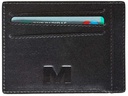 Maverick Portemonnaie All Black 11.5 x 8.7 cm, Schwarz