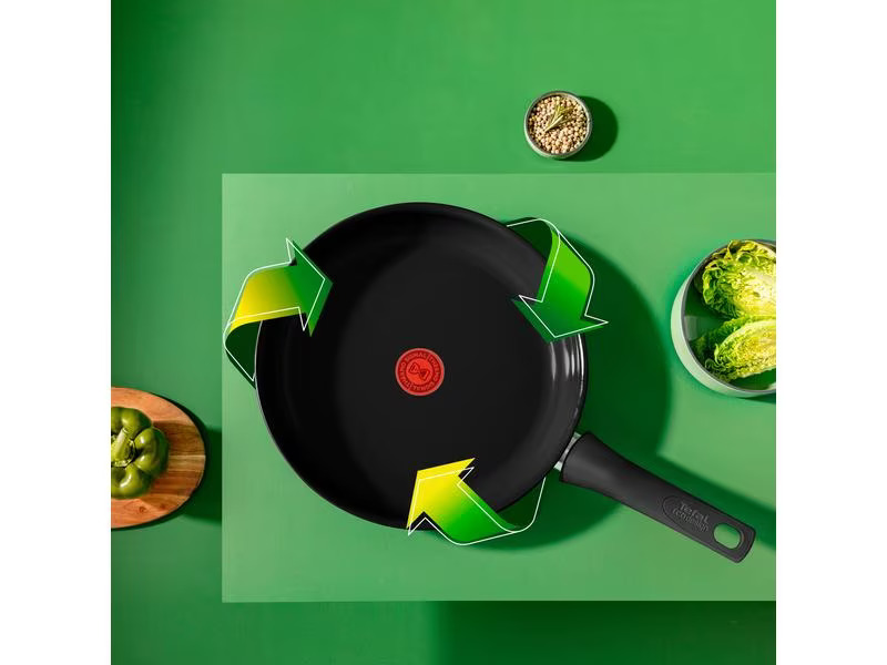 Tefal Wok Renew Black On 28 cm