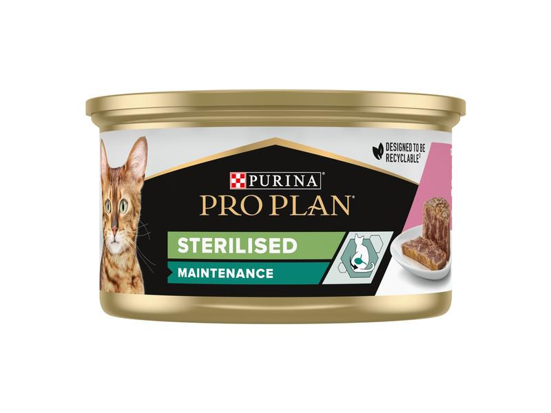 Purina Pro Plan Nassfutter Adult Sterilised Maintenance Thunfisch&amp;Lachs, 85g