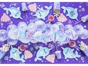 Partydeco Papierservietten Muschel 13 cm x 12.5 cm, 20 Stück