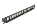 Delock Patchpanel Keystone 16 Port 1 HE 19 Rack