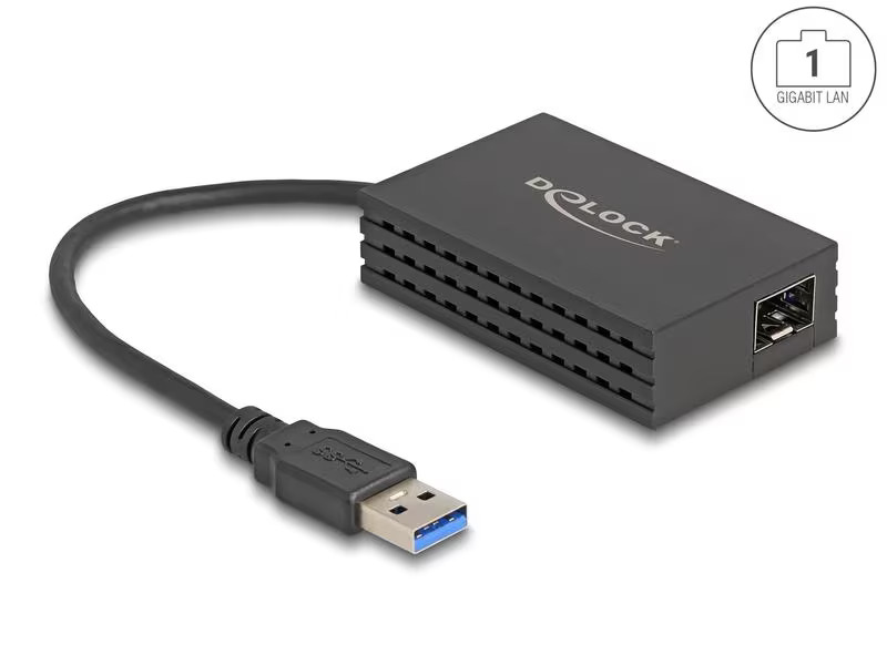 Delock Netzwerk-Adapter USB-A – SFP 1Gbps Schwarz