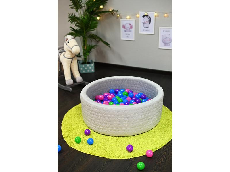 Knorrtoys Bällebad Soft – Cosy geo grey 300 balls softcolor