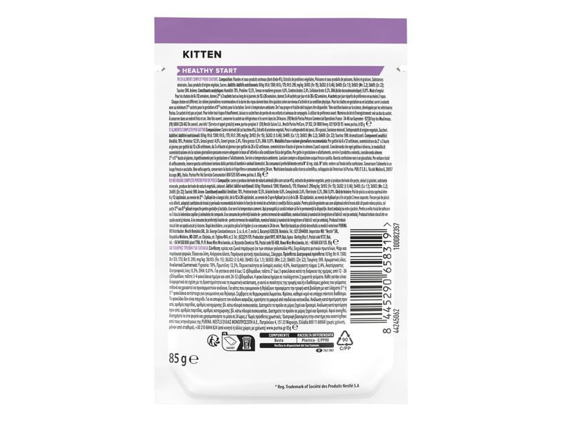 Purina Pro Plan Nassfutter Kitten Healthy Start Truthahn in Sauce, 85 g