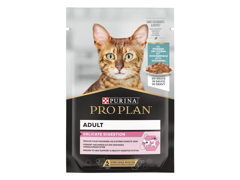 Purina Pro Plan Nassfutter Delicate Digestion Hochseefisch in Sosse, 26x85g