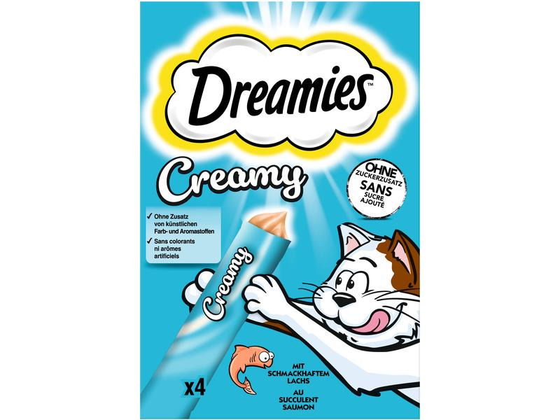 Dreamies Katzen-Snack Creamy Lachs Multipack, 11 x (4 x 10g)
