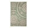 Esschert Design Teppich Blasen 121 x 182 cm, Grün/Weiss
