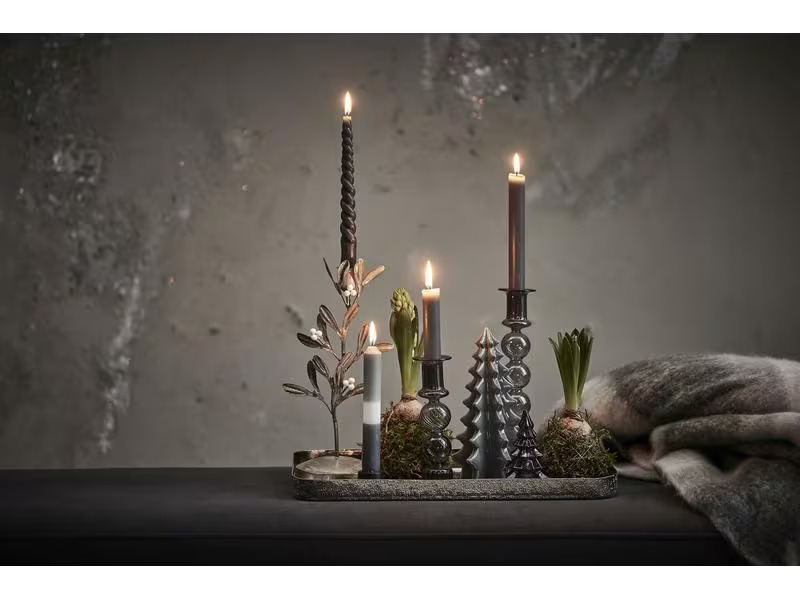 Lene Bjerre Dekoschale Lavia 41 x 26 cm, Silber