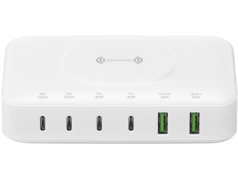 4smarts 7in1 GaN Ladestation Schwarz