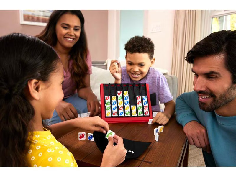Mattel Spiele Familienspiel UNO Quatro