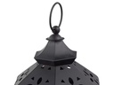 relaxdays Laterne Oriental 3 Stück, 24.5 cm/33 cm/43 cm, Schwarz