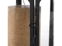 relaxdays Laterne Oriental 3 Stück, 24.5 cm/33 cm/43 cm, Schwarz