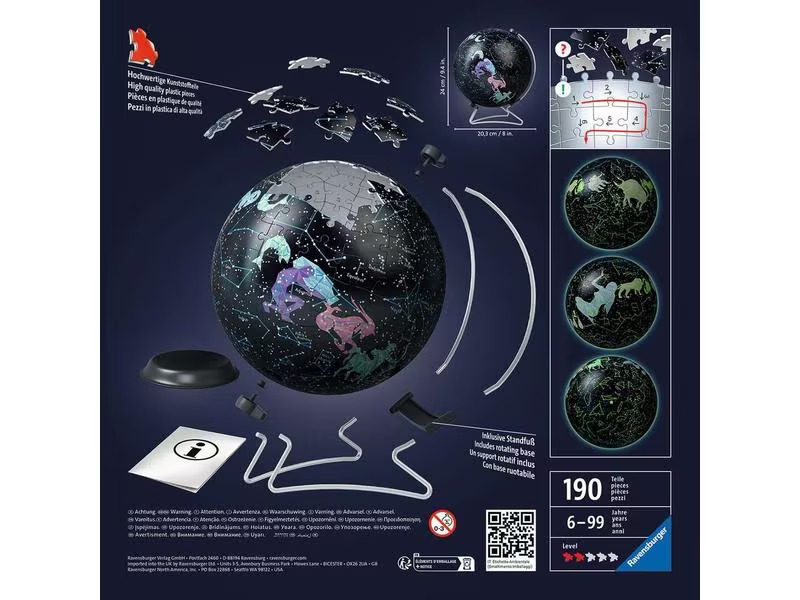 Ravensburger 3D Puzzle Glow In The Dark Sternenglobus