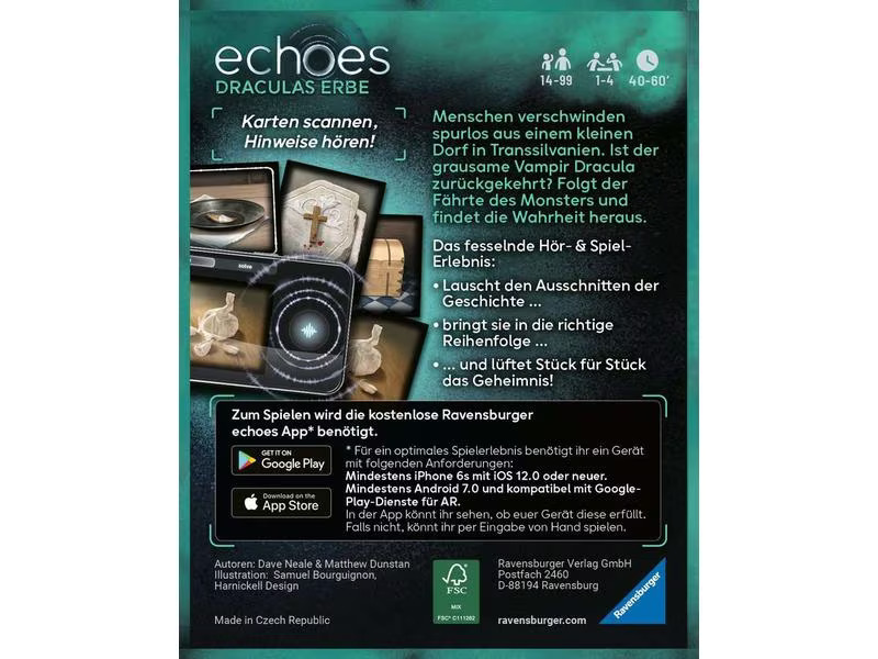 Ravensburger Kennerspiel echoes Draculas Erbe