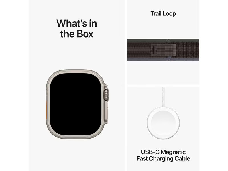 Apple Watch Ultra 2 Trail Loop Blau/Schwarz – M/L