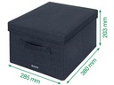 Leitz Faltbox Fabric Dunkelgrau, 2er Pack