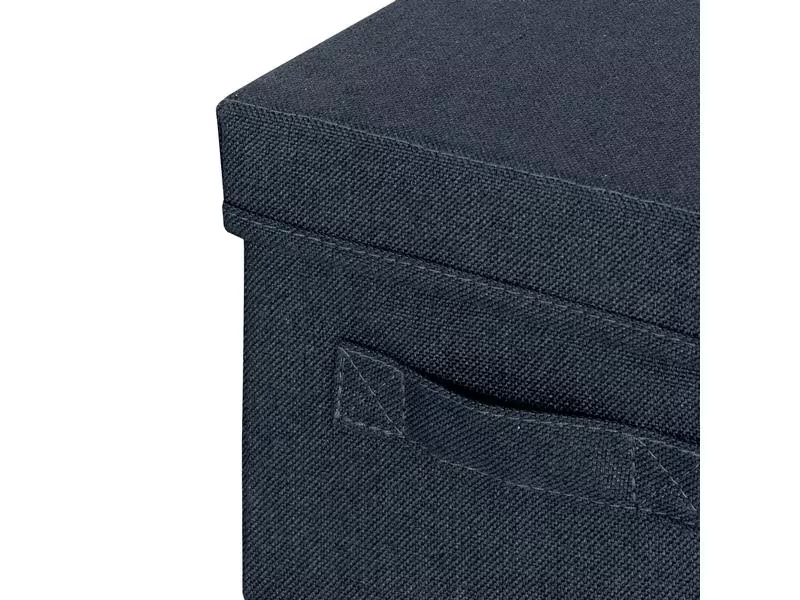 Leitz Faltbox Fabric Dunkelgrau, 2er Pack