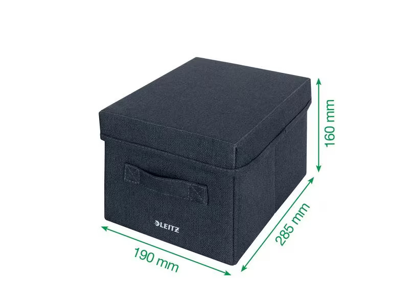 Leitz Faltbox Fabric Dunkelgrau, 2er Pack