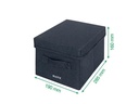 Leitz Faltbox Fabric Dunkelgrau, 2er Pack