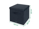 Leitz Faltbox Fabric Dunkelgrau/Grau, 2er Pack