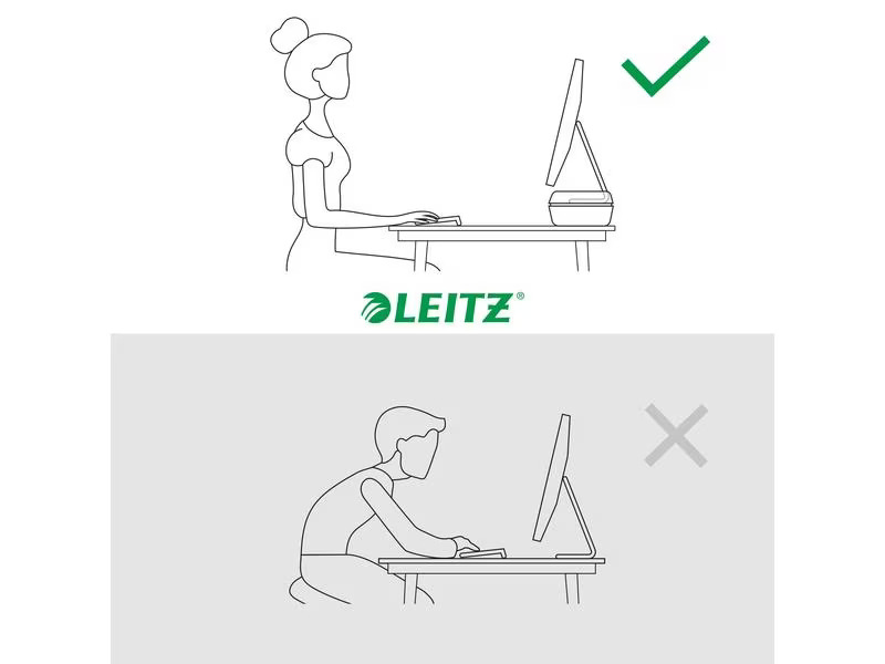 Leitz Monitor Erhöhung Ergo Hellgrau