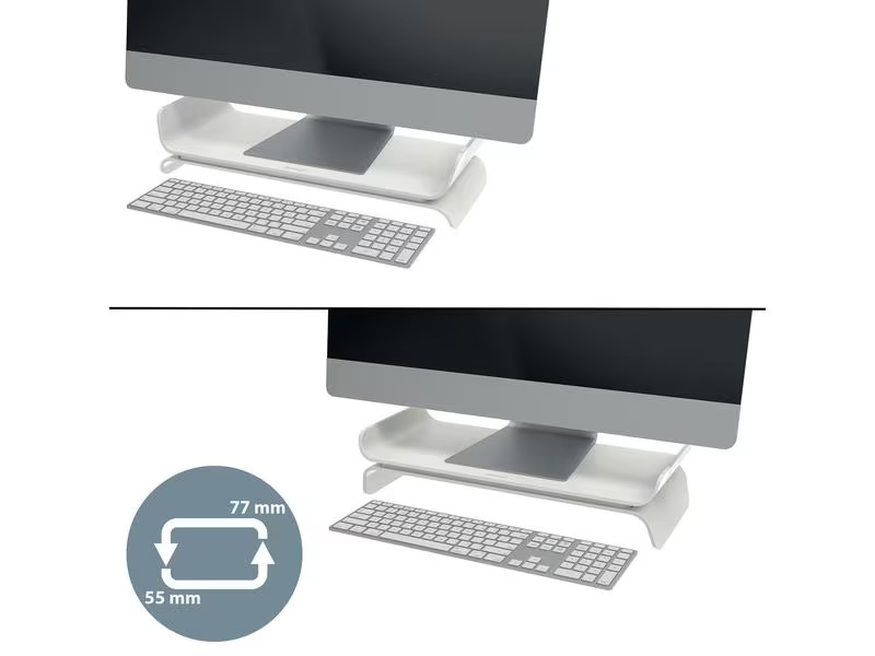 Leitz Monitor Erhöhung Ergo Hellgrau