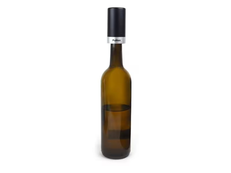 Pulltex Weinflaschenverschluss VACUUM WINE SAVER Schwarz