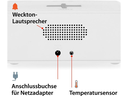 ADE Digitalwecker mit Temperaturanzeige