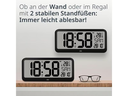 ADE Funkuhr Schwarz