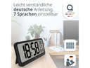 ADE Funkuhr Schwarz