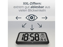 ADE Funkuhr Schwarz