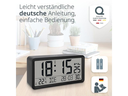 ADE Tischuhr Schwarz