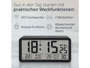 ADE Tischuhr Schwarz