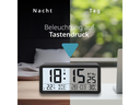 ADE Tischuhr Schwarz