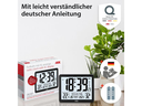ADE Wanduhr XL, Schwarz/Weiss