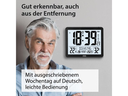ADE Wanduhr XL, Schwarz/Weiss