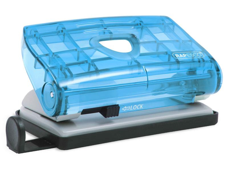 Rapesco Locher / Heftgerät Mini Set 10 Seiten, Blau